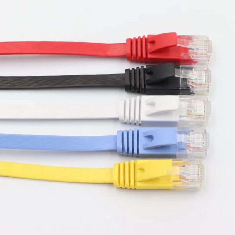 ETL DELTA UL Cat5e Cat6 Rj45 Płaski kabel Rohs 35M Kabel sieciowy Ethernet