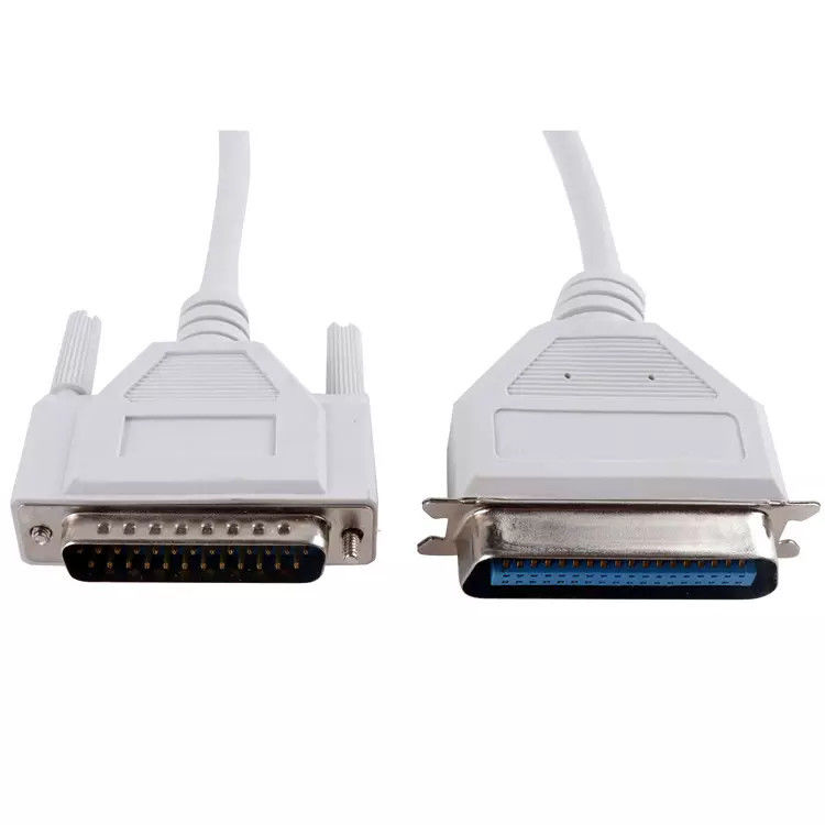 Kabel drukarki PVC z czystej miedzi VGA męski na żeński 36P męski na Db 25P