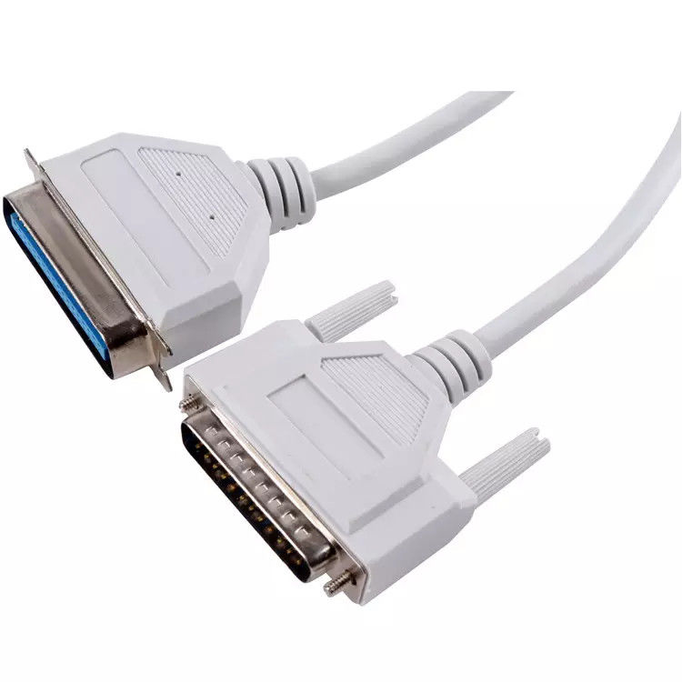 Kabel drukarki PVC z czystej miedzi VGA męski na żeński 36P męski na Db 25P