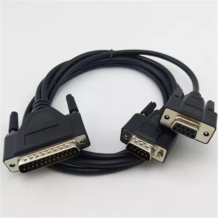 DB9M do DB25M kabel do drukarki komputerowej DB25 męski na DB9 żeński przedłużacz OEM ODM