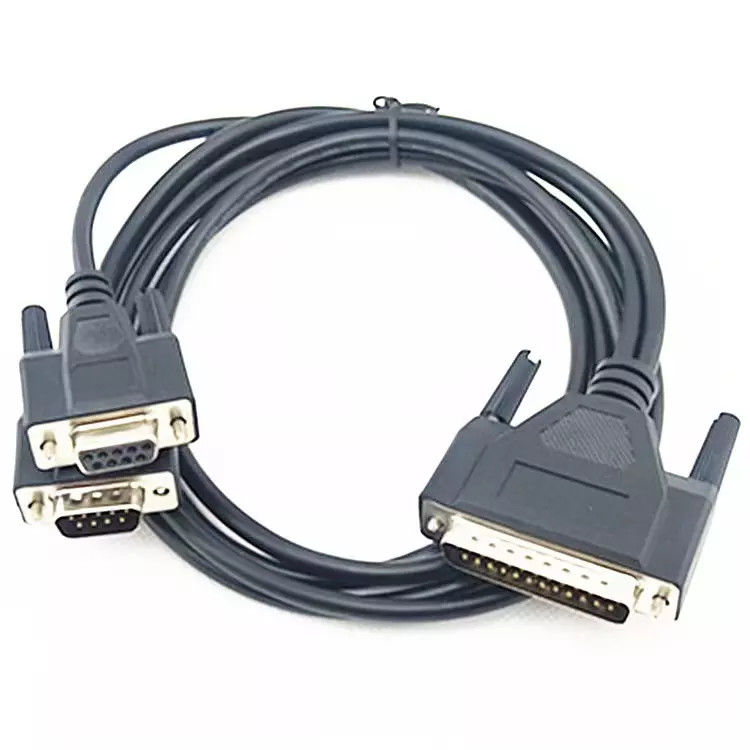 DB9M do DB25M kabel do drukarki komputerowej DB25 męski na DB9 żeński przedłużacz OEM ODM