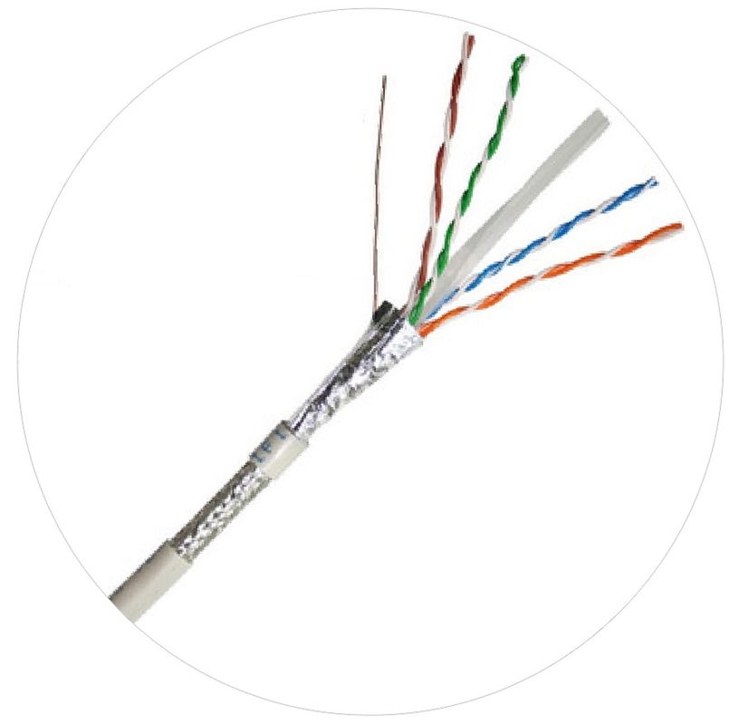 Sieciowe kable krosowe 0,57 mm Cat 6 Twisted 4 Pair Cable 250 MHz 1000 stóp 24awg