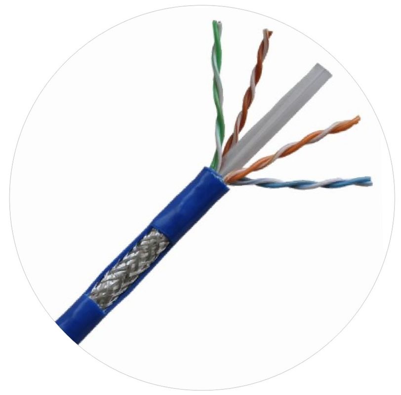 Sieciowe kable krosowe 0,57 mm Cat 6 Twisted 4 Pair Cable 250 MHz 1000 stóp 24awg
