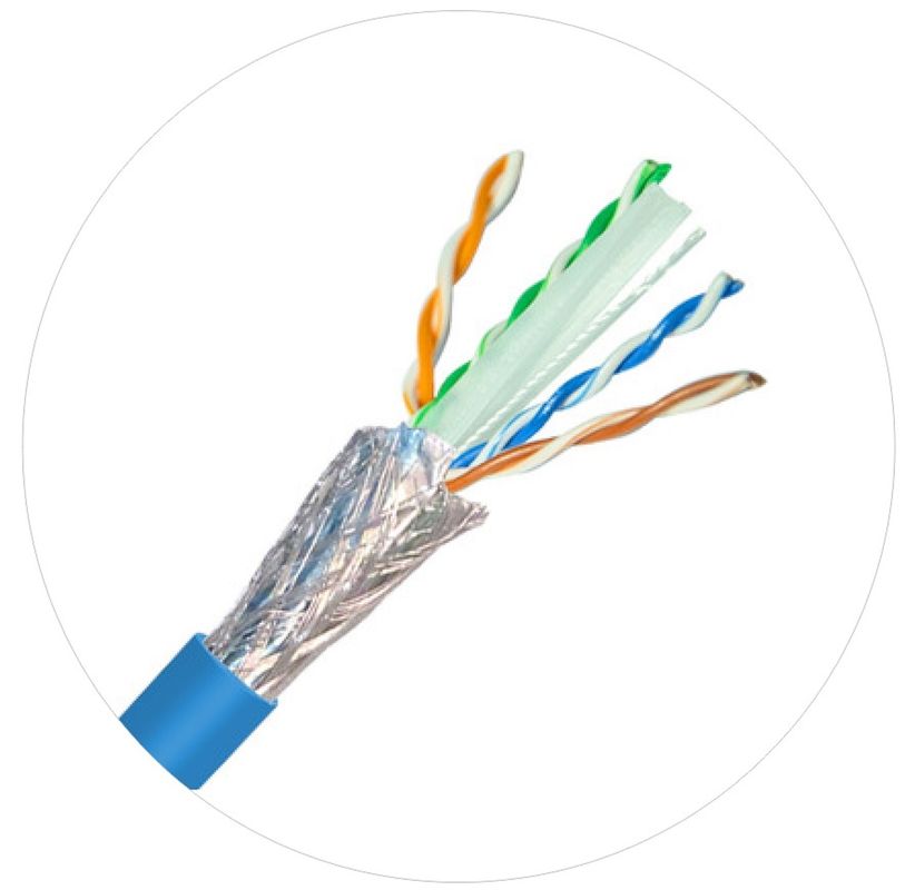 Sieciowe kable krosowe 0,57 mm Cat 6 Twisted 4 Pair Cable 250 MHz 1000 stóp 24awg