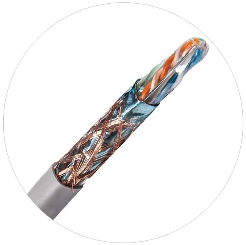 Sieciowe kable krosowe 0,57 mm Cat 6 Twisted 4 Pair Cable 250 MHz 1000 stóp 24awg