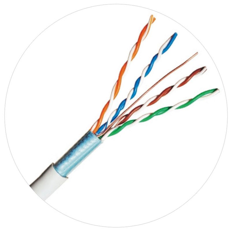 Patchcordy sieciowe 100 MHz FTP UTP 4pr 24awg Cat5e Kurtka LDPE LSZH LSOH