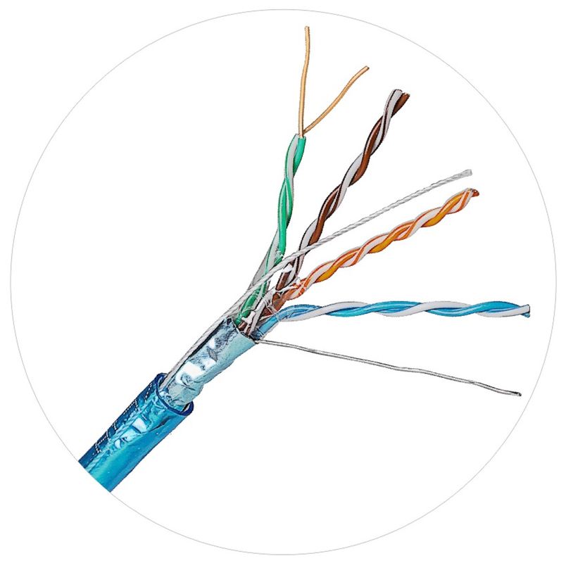 Patchcordy sieciowe UTP FTP Solid Foam PE Cat 5 Lan Cable 100ft