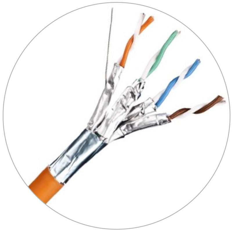 Patchcordy sieciowe 23awg Kabel Lan Cat6 z płaszczem LSZH 4 MHz