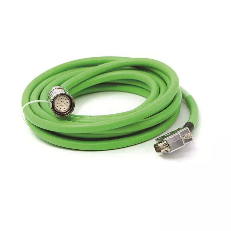 IP67 M23 19-pinowy kabel enkodera do serwomotoru Mosiądz niklowany