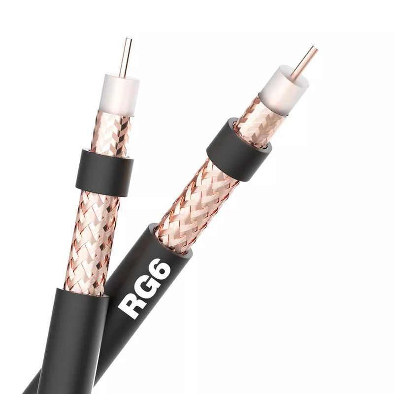 75 Ohm 100 Ohm Kurtka LSZH Kabel koncentryczny Rg6 do izolacji internetowej XLPE
