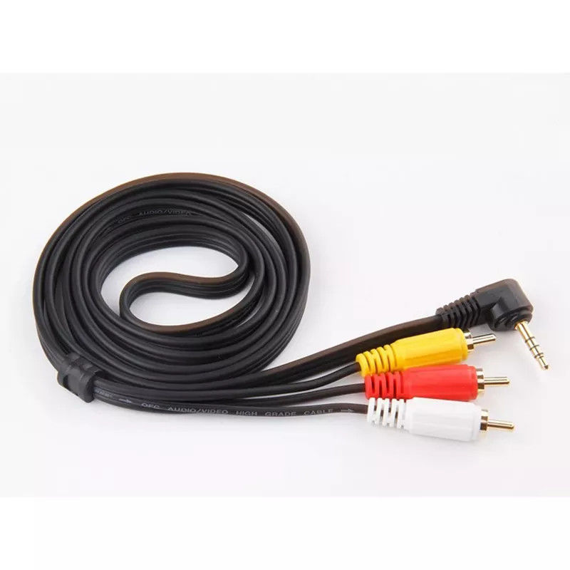 Miedziane kable audio-wideo RCA do 3,5 MM Jack do telewizora DVD RCA