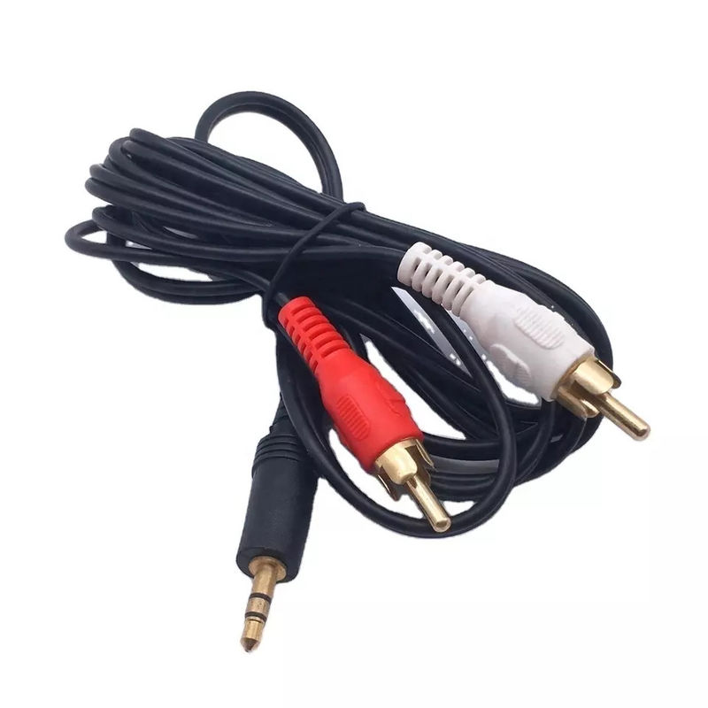 Miedziane kable audio-wideo RCA do 3,5 MM Jack do telewizora DVD RCA