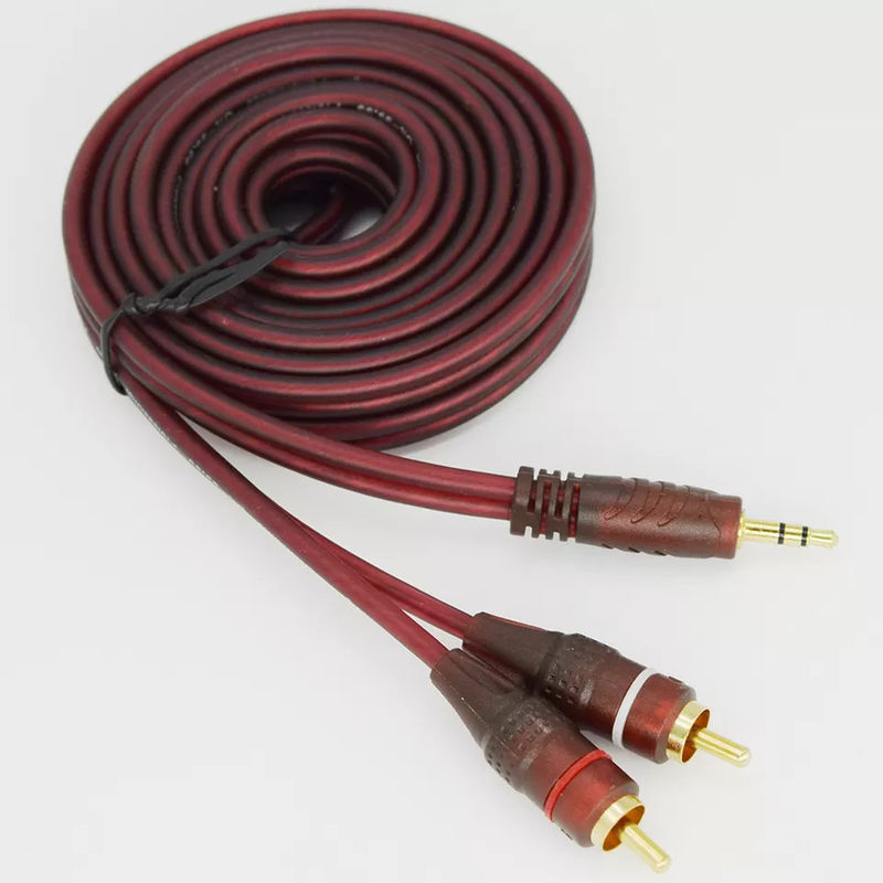Odtwarzacz DVD Kable audio-wideo Kabel audio stereo 3,5 mm męski na 2 męskie Rca