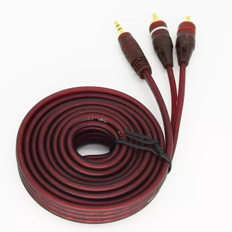 Odtwarzacz DVD Kable audio-wideo Kabel audio stereo 3,5 mm męski na 2 męskie Rca