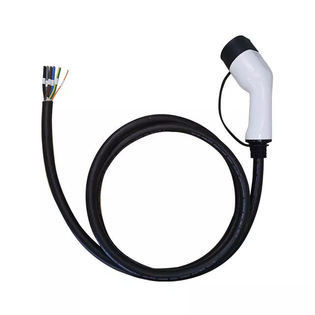 2 Otwarty koniec 3-fazowy kabel koncentryczny wysokiego napięcia 32 A 21 kW IEC 62196-2