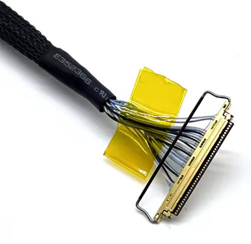 Niestandardowe kable LVDs Wire Harness Electronic Connector LCD Kabel/LVDs Kabel zestaw do panelu wyświetlania