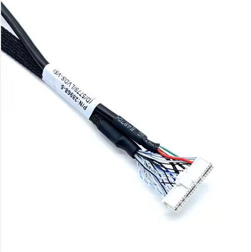 Niestandardowe kable LVDs Wire Harness Electronic Connector LCD Kabel/LVDs Kabel zestaw do panelu wyświetlania