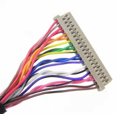 DF13-30DS-1.25C do DF14-20S-1.25C Niestandardowy zestaw kabli Lvds dla panelu LCD 20pin 30pin 40pin 50pin 60pin