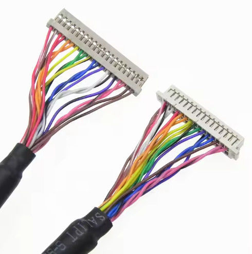 DF13-30DS-1.25C do DF14-20S-1.25C Niestandardowy zestaw kabli Lvds dla panelu LCD 20pin 30pin 40pin 50pin 60pin