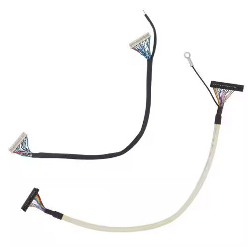 Kabel Micro Coaxial Lvds 20 30 40 Pin Custom Lcd Screen Kabel Micro Coaxial Lvds Ipex Display do panelu LCD