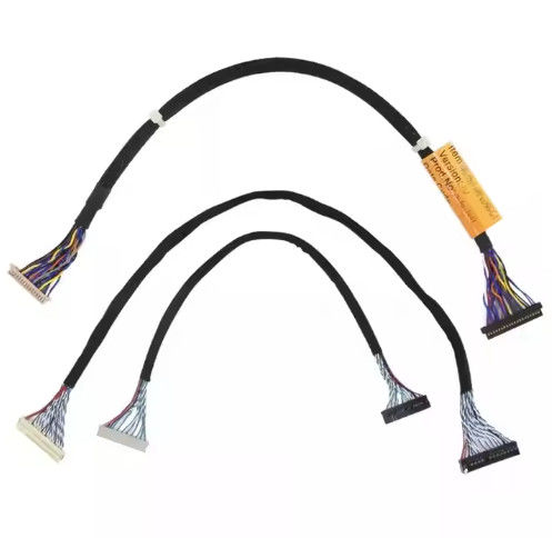 Kabel Micro Coaxial Lvds 20 30 40 Pin Custom Lcd Screen Kabel Micro Coaxial Lvds Ipex Display do panelu LCD