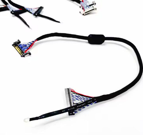 AWG26-28 Kabel sygnałowy LVDS o szerokości przewodu dla monitorów przemysłowych I-PEX/JAE/HIROSE Kompatybilny projekt kabli na zamówienie