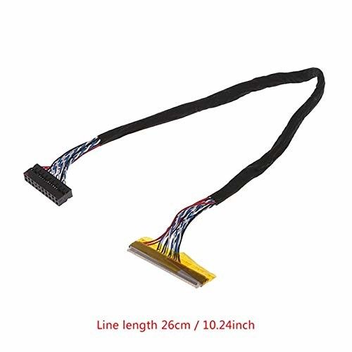 Czarny kabel LVDS AWG26-28 Wskaźnik prądu 105C Temperatura znamionowa dla wydajności