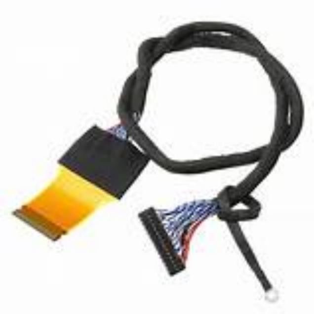 LVDS Czarny kabel seryjny wystaw niskiego napięcia z materiałem miedzianego przewodnika i temperaturą znamionową 105C