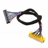 LVDS Czarny kabel seryjny wystaw niskiego napięcia z materiałem miedzianego przewodnika i temperaturą znamionową 105C