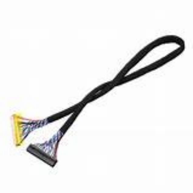 LVDS Czarny kabel seryjny wystaw niskiego napięcia z materiałem miedzianego przewodnika i temperaturą znamionową 105C