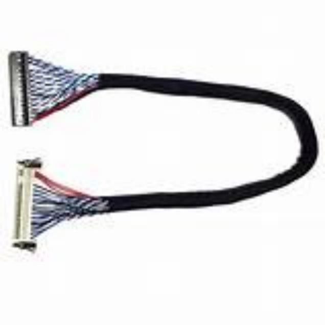 LVDS Czarny kabel seryjny wystaw niskiego napięcia z materiałem miedzianego przewodnika i temperaturą znamionową 105C