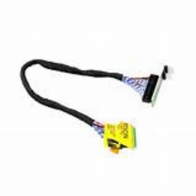 Kabel seryjny wystawiany na niskim napięciu LVDS z czarnym łącznikiem typu czarny