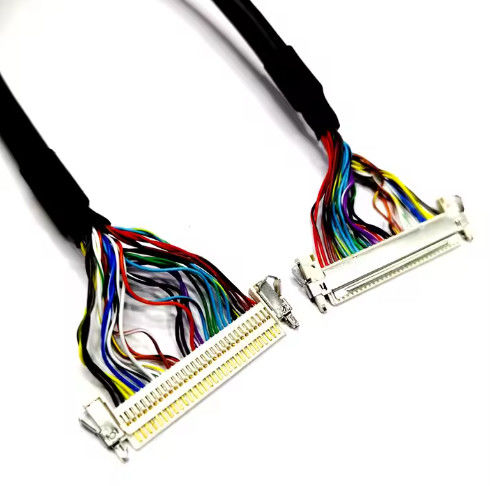 Włókno elektryczne o odporności na ogień 2pin-16pin UL 1007 22awg Czarny kolor drutu