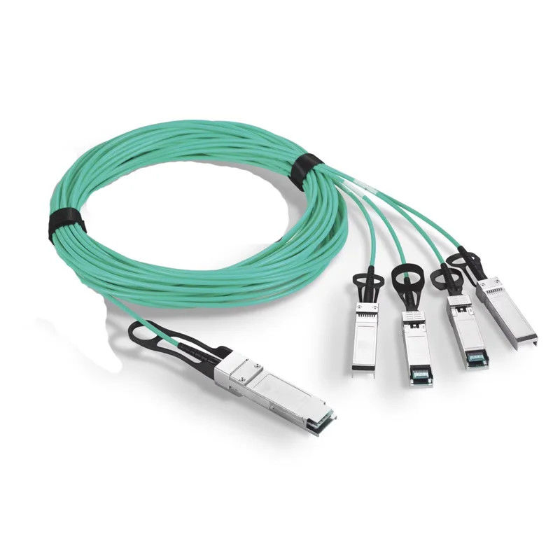 Niestandardowy projekt kabla Zespół kablowy QSFP 40G Direct Attach Copper QSFP+ 4*10G 1M 3M 5M 7M Dostosowana długość kabla DAC Breakout