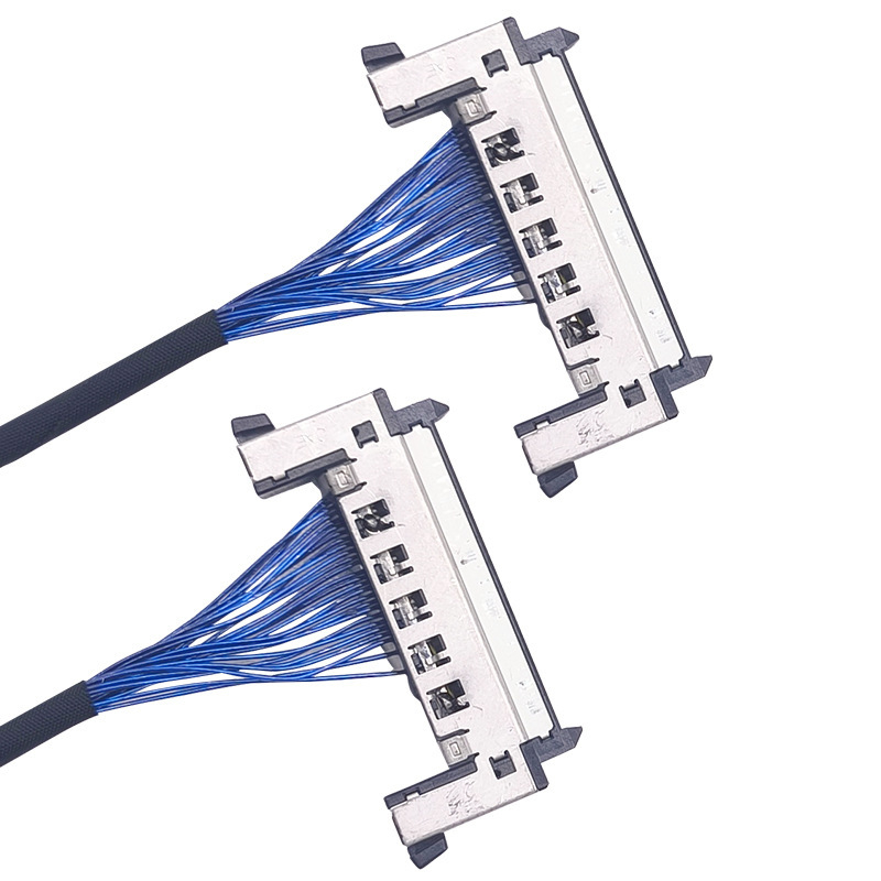Ultra-Fine Koaksialny Lvds Harness dla ekranów LED z srebrnym zablokowaniem, zaufani producenci przewodów