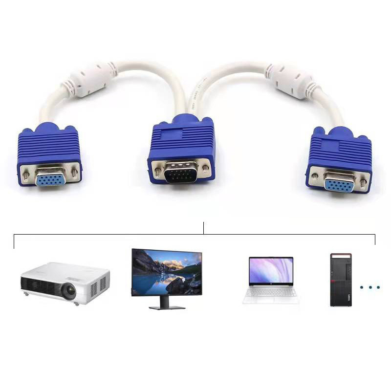 Niestandardowy kabel VGA Zestaw kabli do transmisji danych dla komputera hosta do monitora i projektora Niezawodne połączenie od producentów wiązek przewodów