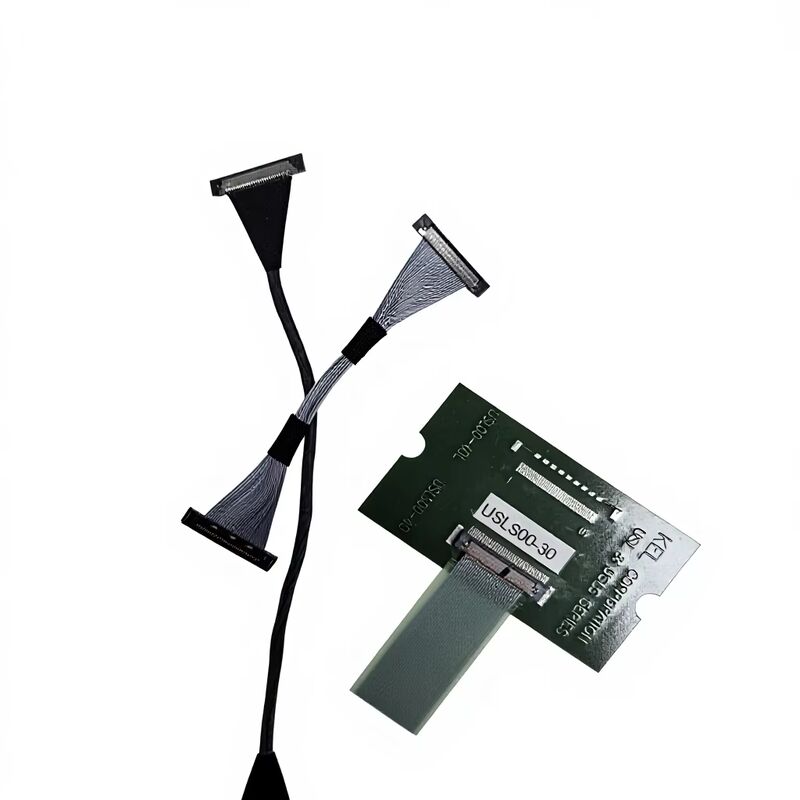USLS20-30-010-B 30 Pin Micro Coax LVDS Kabel do transmisji prędkości dużych z 0,4 mm Pitch Custom Assembly