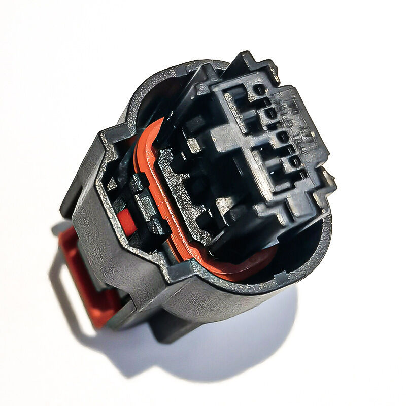 Molex 34967-4021 Czteropinowy czarny złącze samochodowy obudowa z czerwonym zaciskiem zamkowym, oryginalny złącze Molex