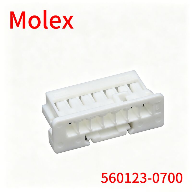 Molex 560123-0700 2,00mm Pitch Wire-to-Board Connector Housing, 7 obwodów, biały PBT