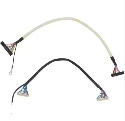 Kabel Micro Coaxial Lvds 20 30 40 Pin Custom Lcd Screen Kabel Micro Coaxial Lvds Ipex Display do panelu LCD