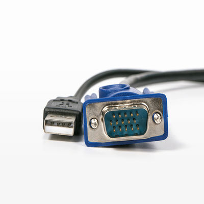 Custom Cable Wholesale 3+2 15 Pin Male To Male Vga Cable 3+2 Vga To Vag Cable With Blue Plug Wire Harness Manufacturers