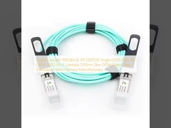 Długość niestandardowa 100GBASE-FR QSFP28 Single QSFP-40G-FR QSFP-100G-FR-S Lambda 1310nm 2km DOM Włókno optyczne Transceiver Wire Harness Producents
