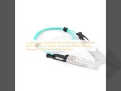 Długość niestandardowa 100GBASE-FR QSFP28 Single QSFP-40G-FR QSFP-100G-FR-S Lambda 1310nm 2km DOM Włókno optyczne Transceiver Wire Harness Producents