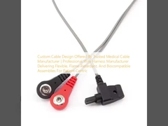 Niestandardowa konstrukcja kabli oferowana przez zaufanego producenta kabli medycznych. Profesjonalny producent pasów drutowych dostarczający elastyczne, oporowe i biokompatybilne zespoły dla pacjentów.